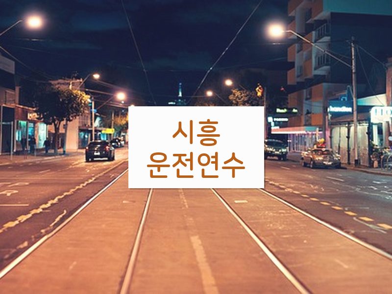 시흥운전연수 후기