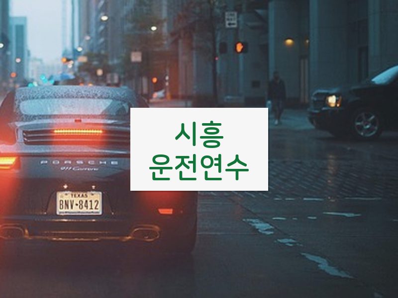 시흥운전연수 후기