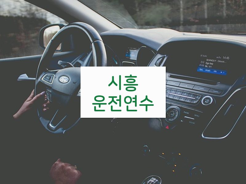 시흥운전연수 후기