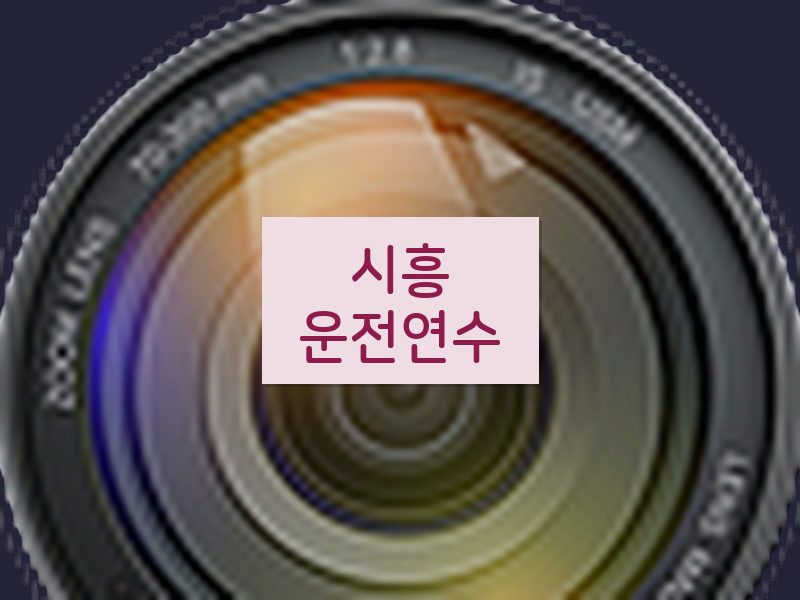 시흥운전연수 후기