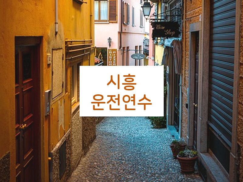 시흥운전연수 후기