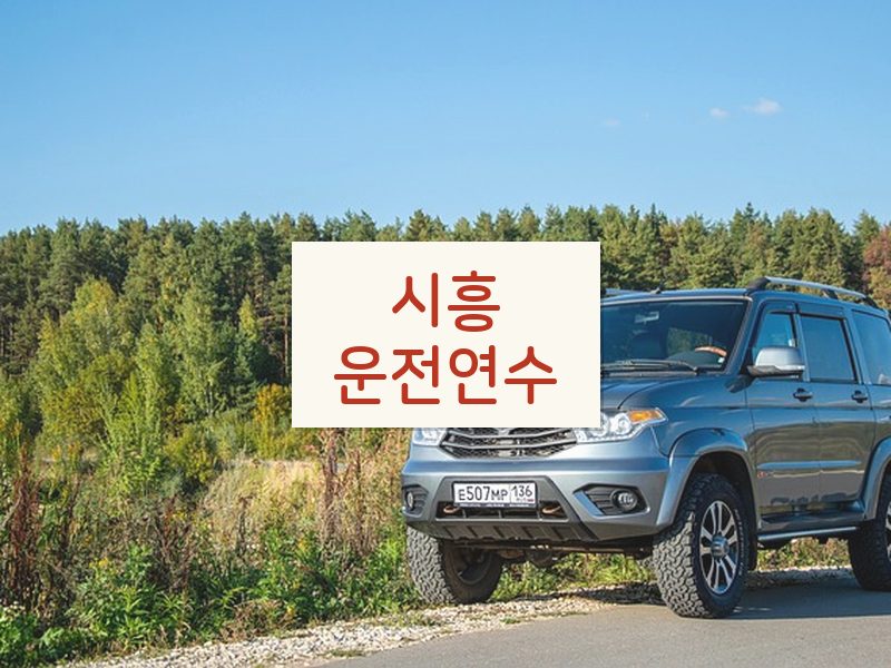 시흥운전연수 후기