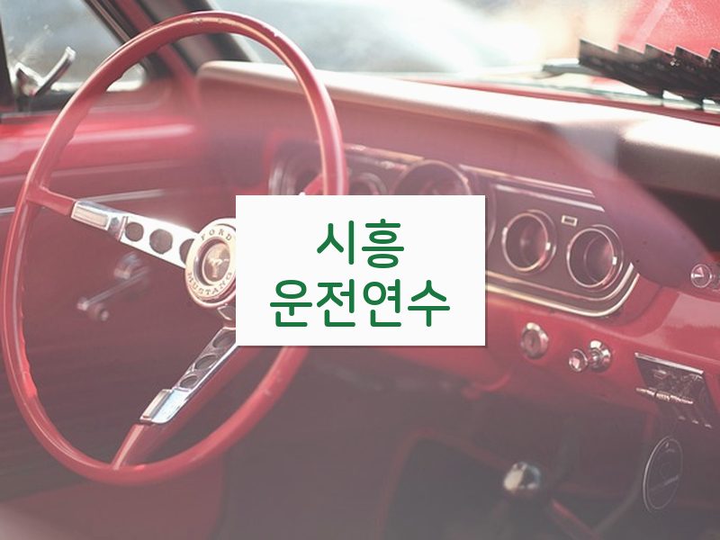 시흥운전연수 후기