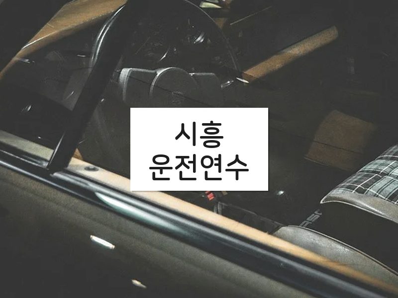 시흥운전연수 후기