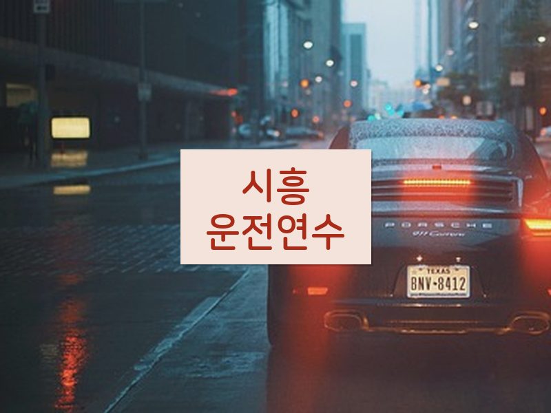 시흥운전연수 후기