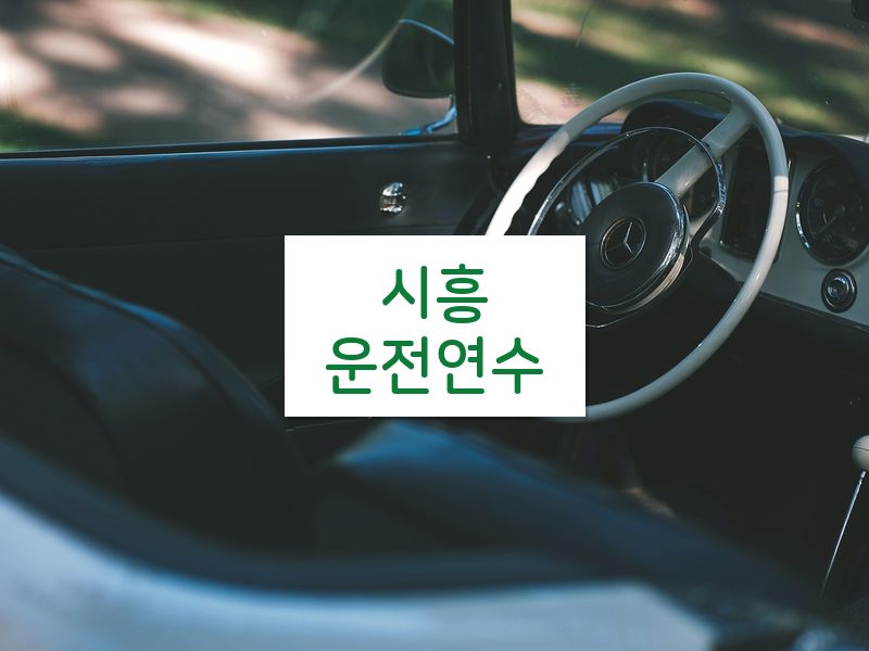 시흥운전연수 후기
