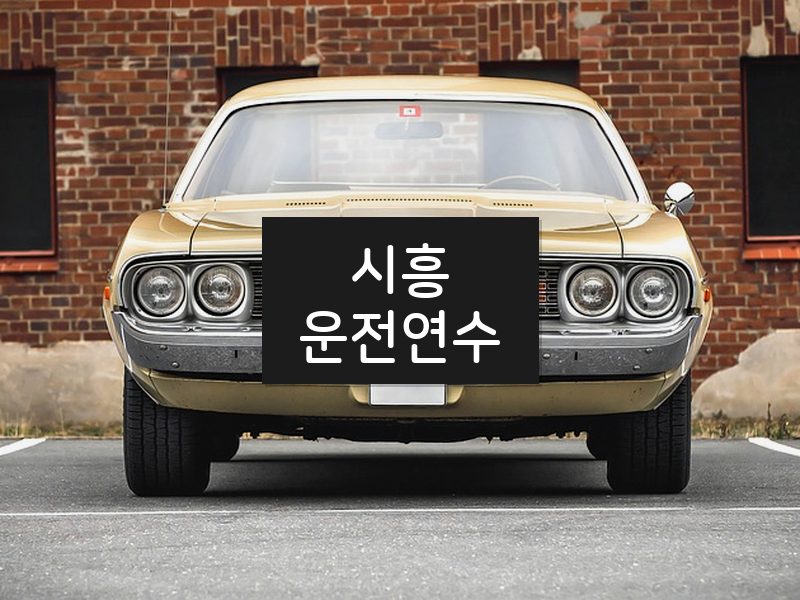 시흥운전연수 후기