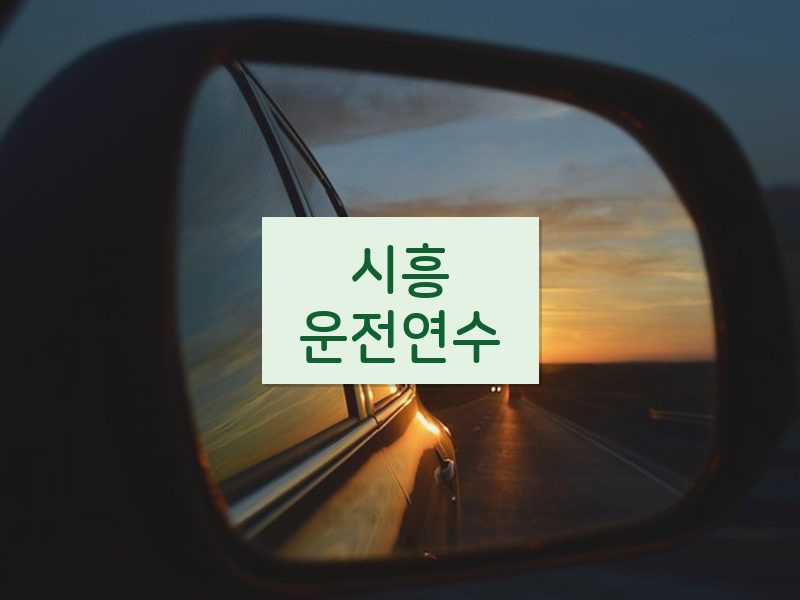 시흥운전연수 후기