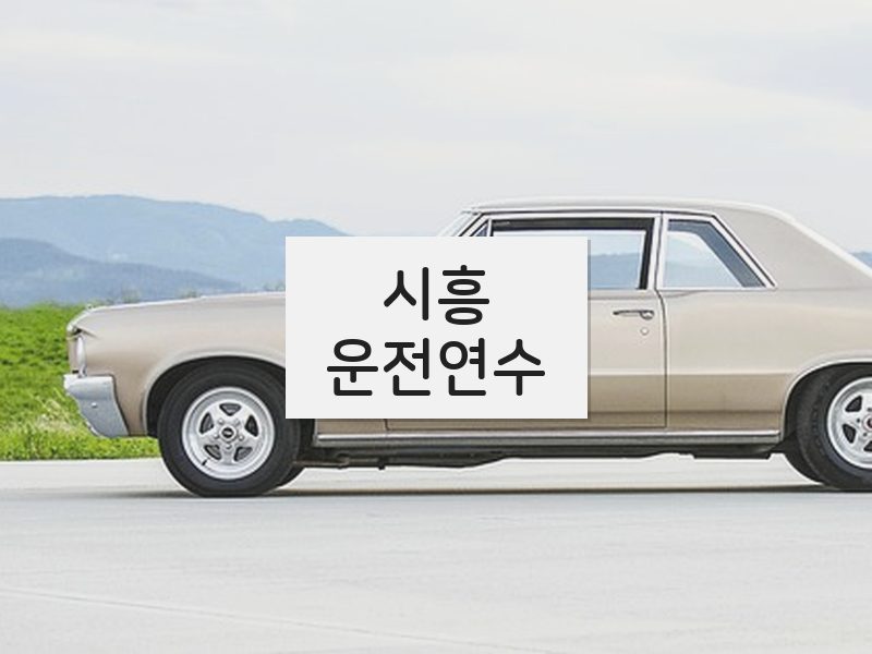 시흥운전연수 후기