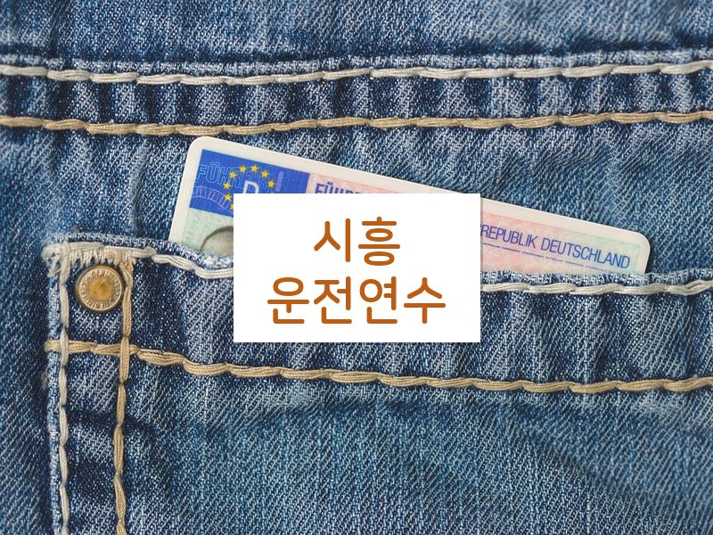 시흥운전연수 후기
