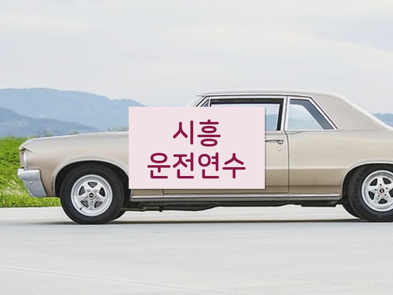시흥운전연수 후기