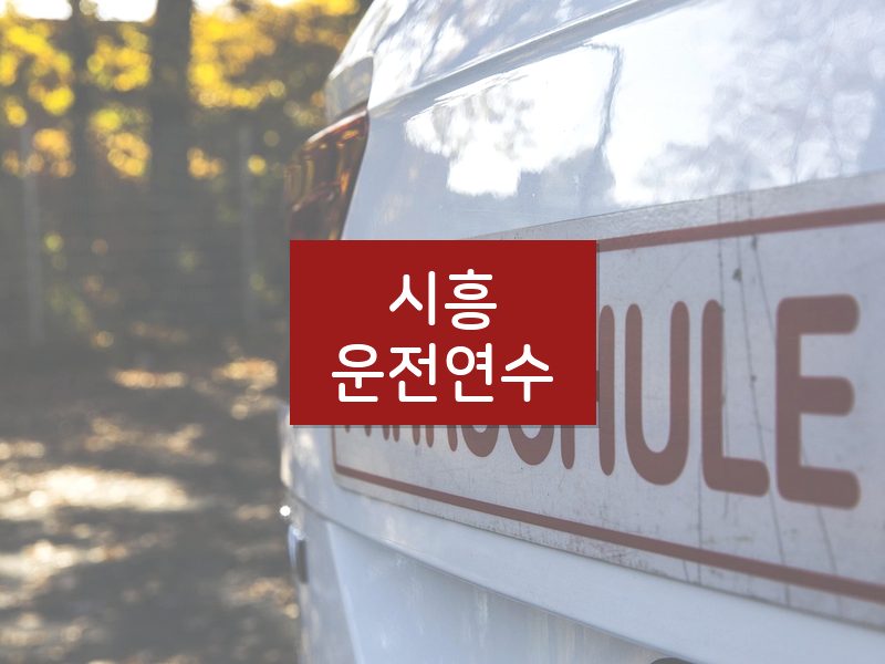 시흥운전연수 후기