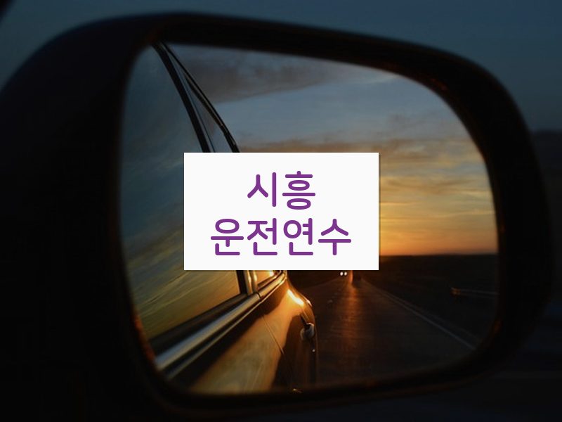 시흥운전연수 후기
