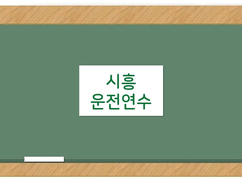 시흥운전연수 후기