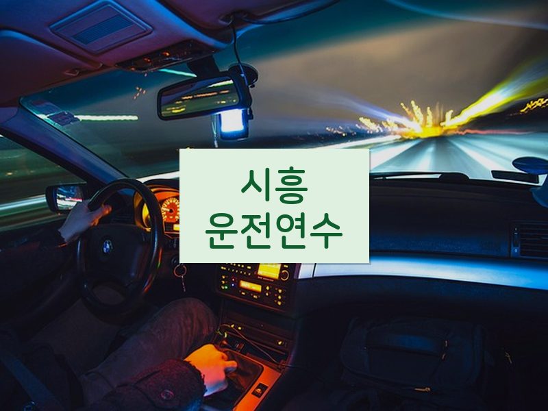 시흥운전연수 후기