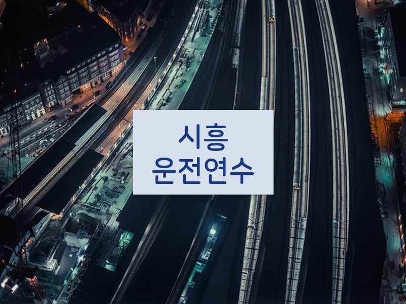 시흥운전연수 후기