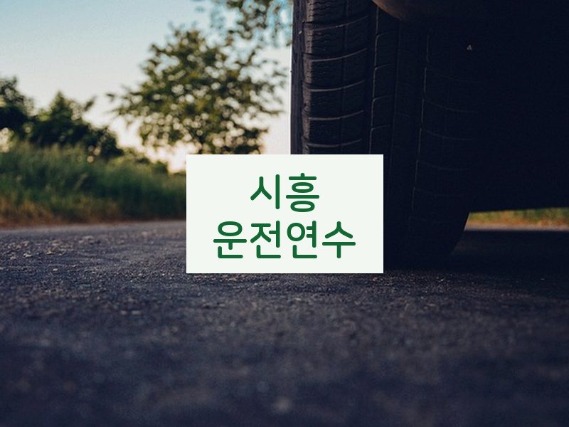 시흥운전연수 후기