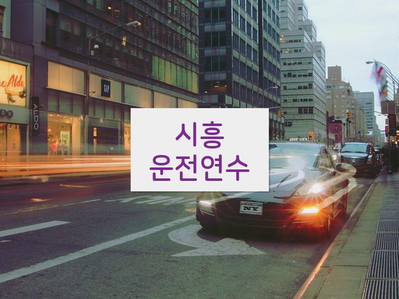 시흥운전연수 후기