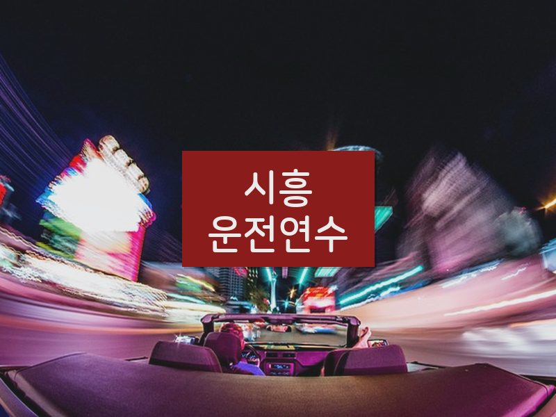 시흥운전연수 후기
