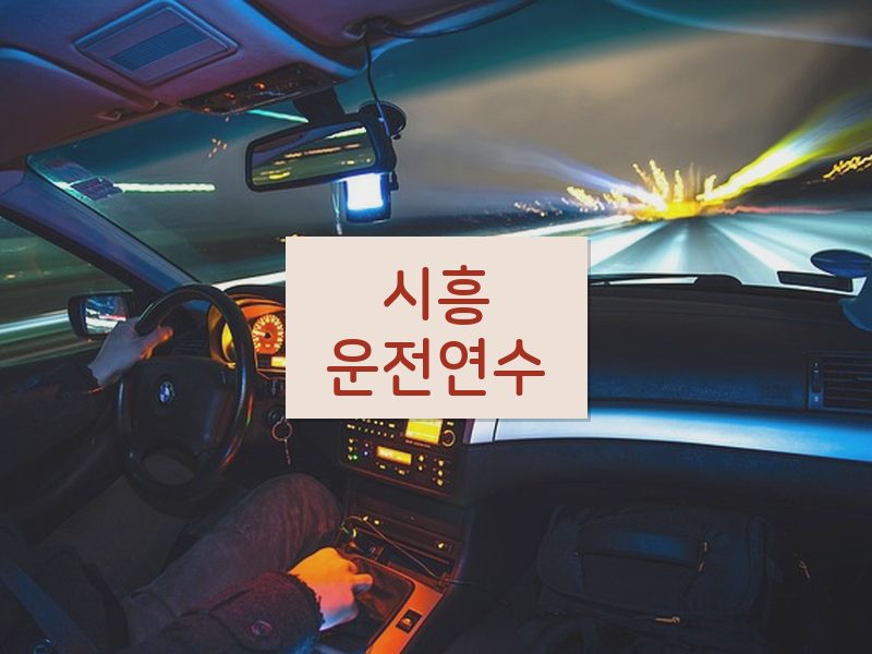 시흥운전연수 후기