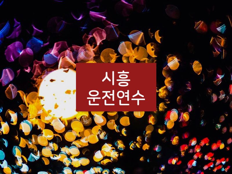 시흥운전연수 후기