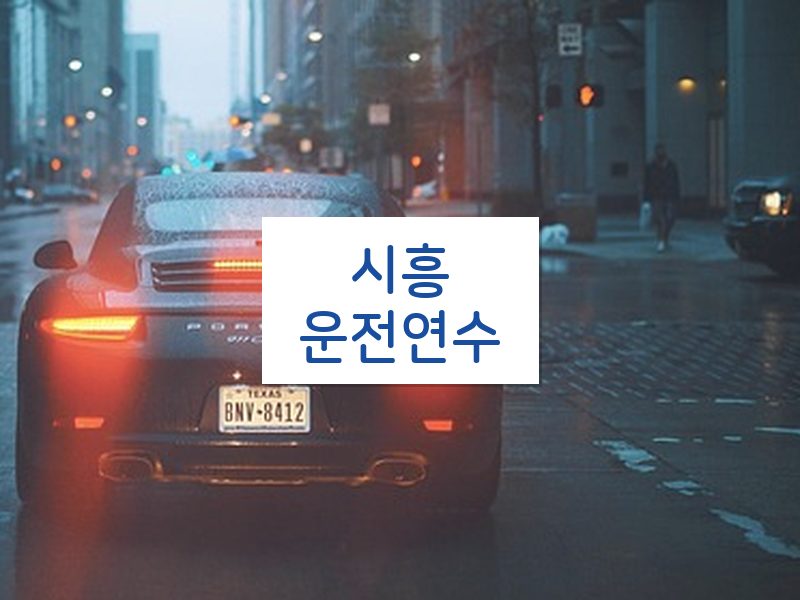 시흥운전연수 후기