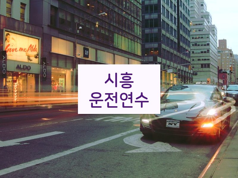 시흥운전연수 후기