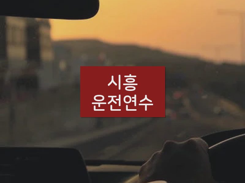 시흥운전연수 후기