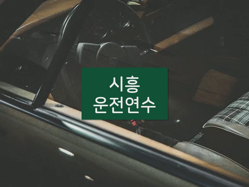 시흥운전연수 후기