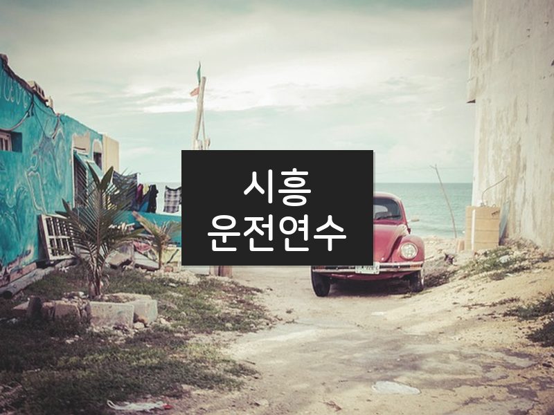 시흥운전연수 후기