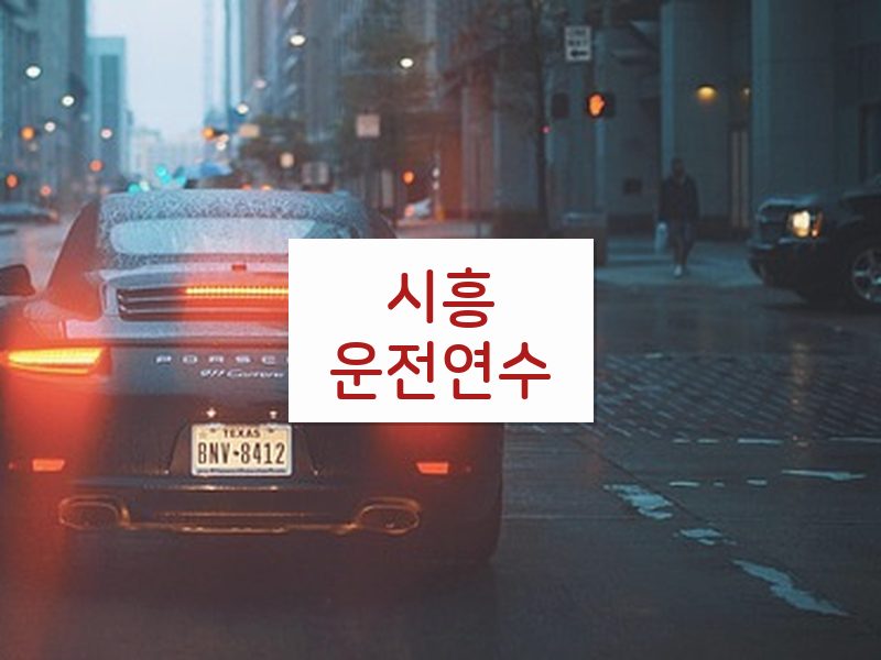 시흥운전연수 후기