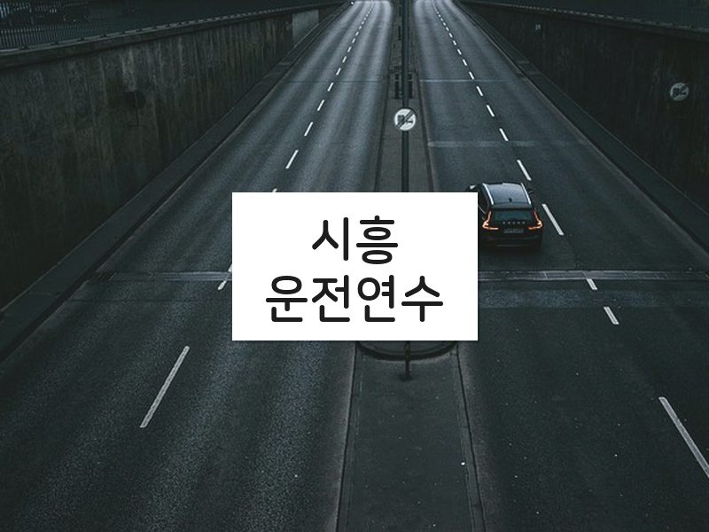 시흥운전연수 후기