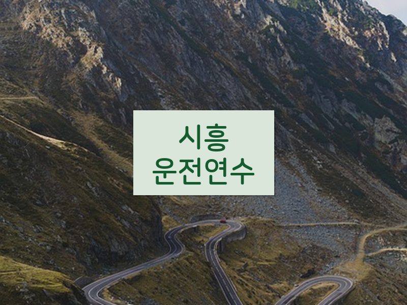 시흥운전연수 후기