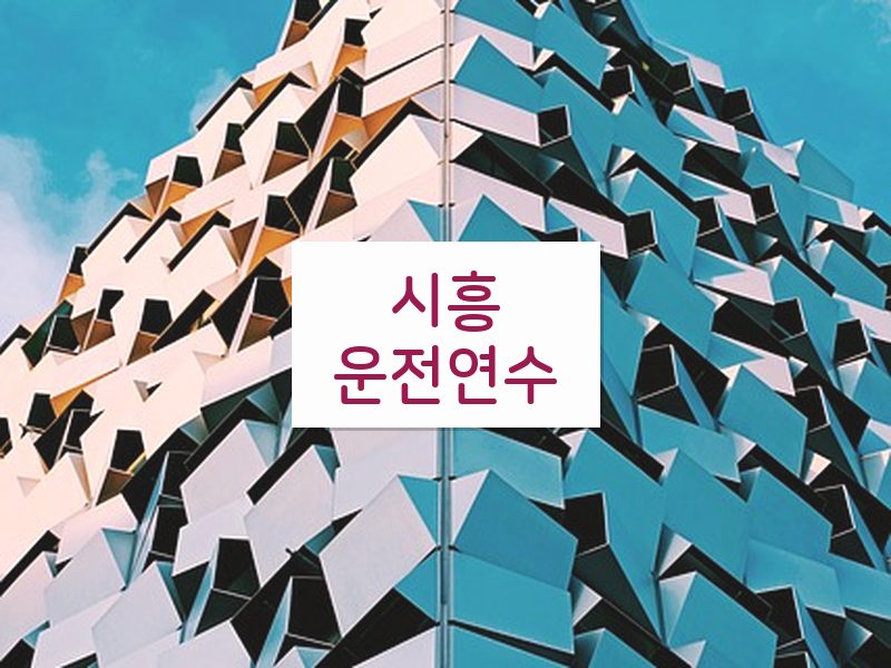 시흥운전연수 후기