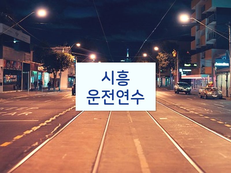 시흥운전연수 후기
