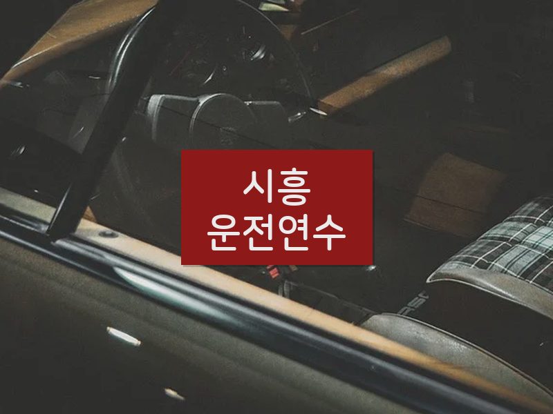 시흥운전연수 후기