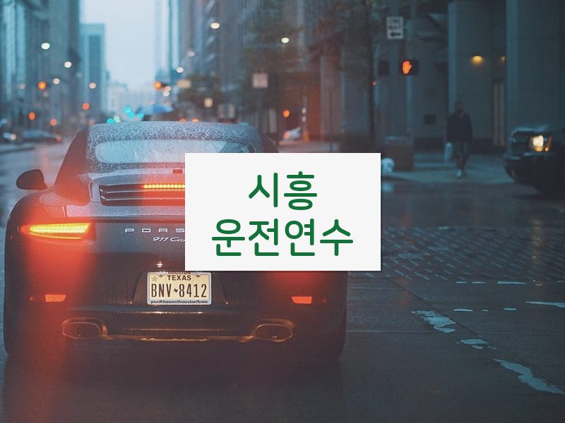 시흥운전연수 후기