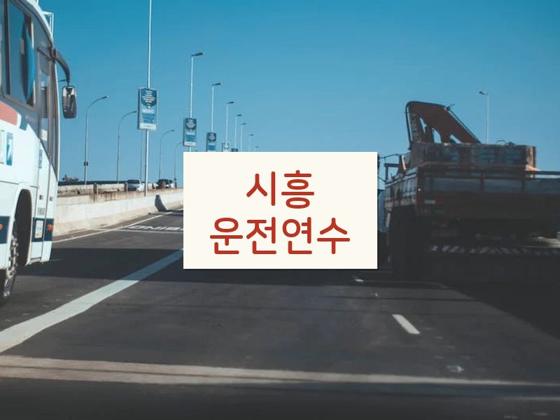 시흥운전연수 후기