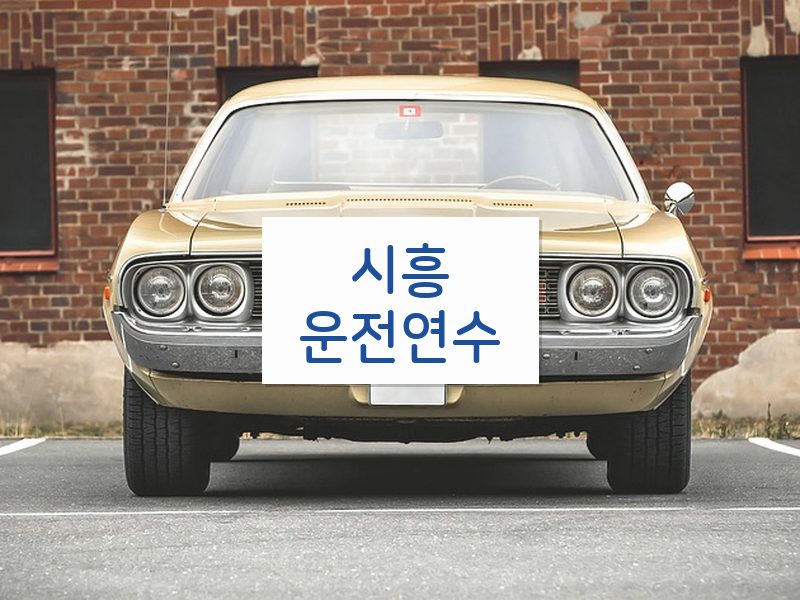 시흥운전연수 후기