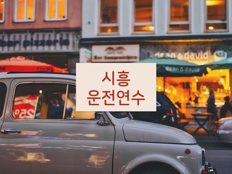 시흥운전연수 후기