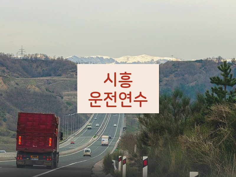 시흥운전연수 후기