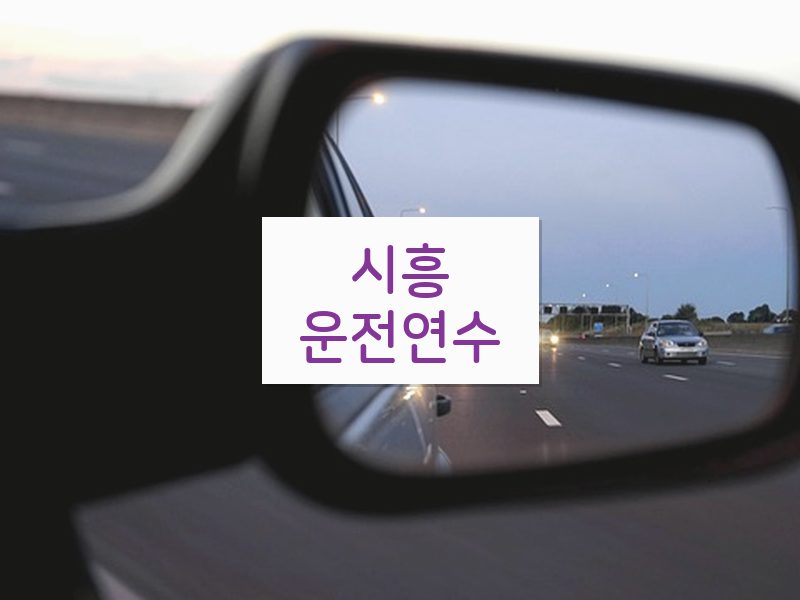 시흥운전연수 후기