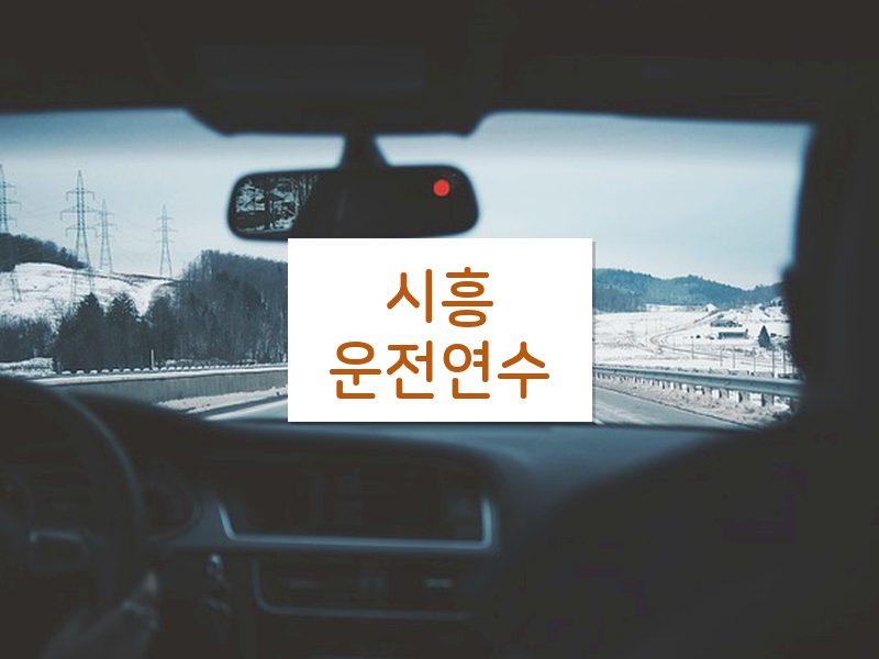 시흥운전연수 후기